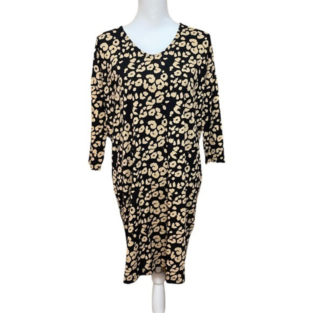 EUC Masai Nebine Cheetah Leopard Dress 3/4‎ Length Sleeves